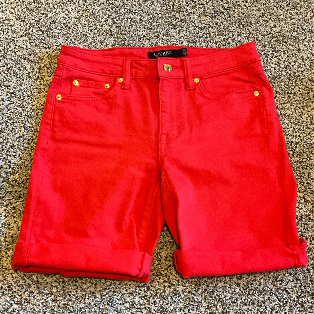 Lauren Ralph Lauren Scarlet Red Shorts